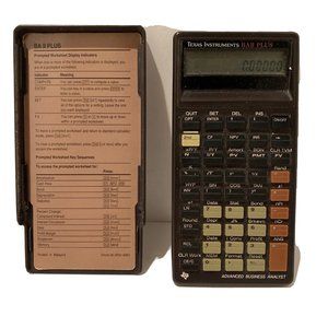 Vintage 1996 Texas Instruments BA II Plus Calculator Advanced Business Analyst